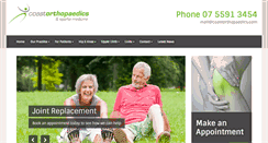 Desktop Screenshot of coastorthopaedics.com